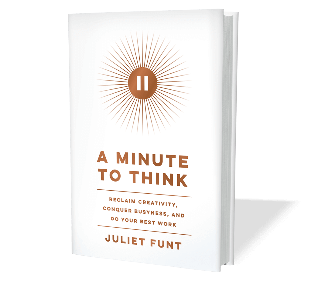Juliet Funt A Minute To Think Book White Space