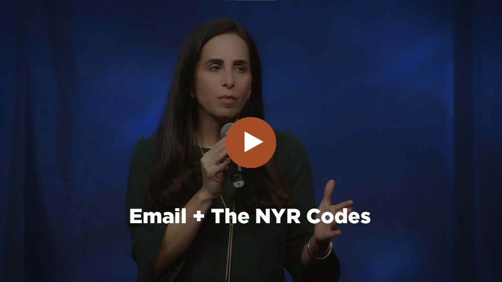 Juliet Funt Speaking Email + The Nyr Codes
